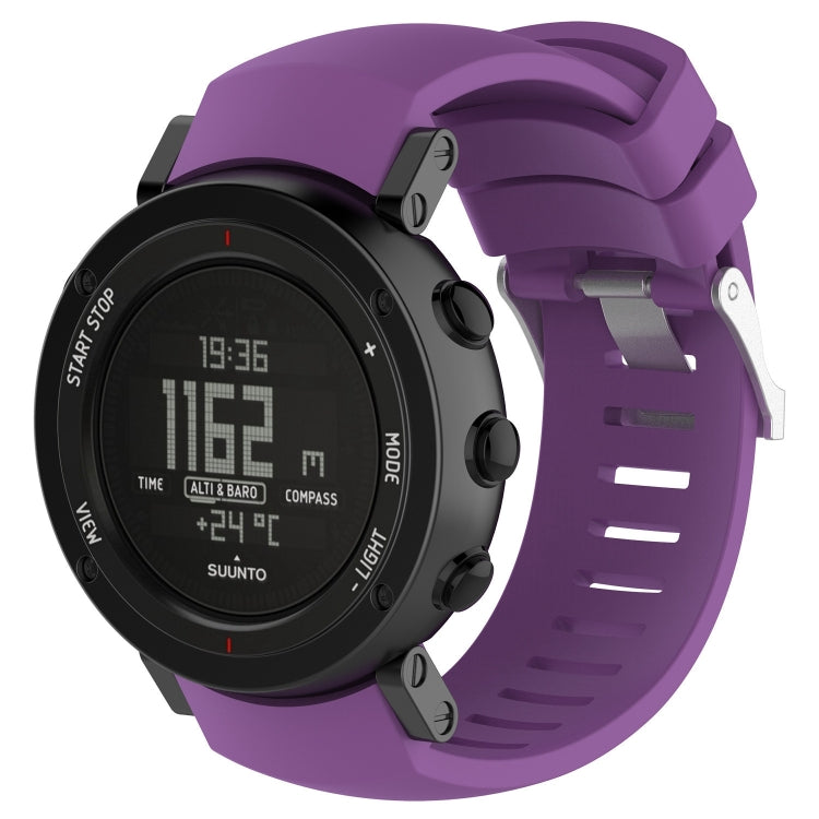 Bracelet de montre en silicone pour SUUNTO Core ALU Noir