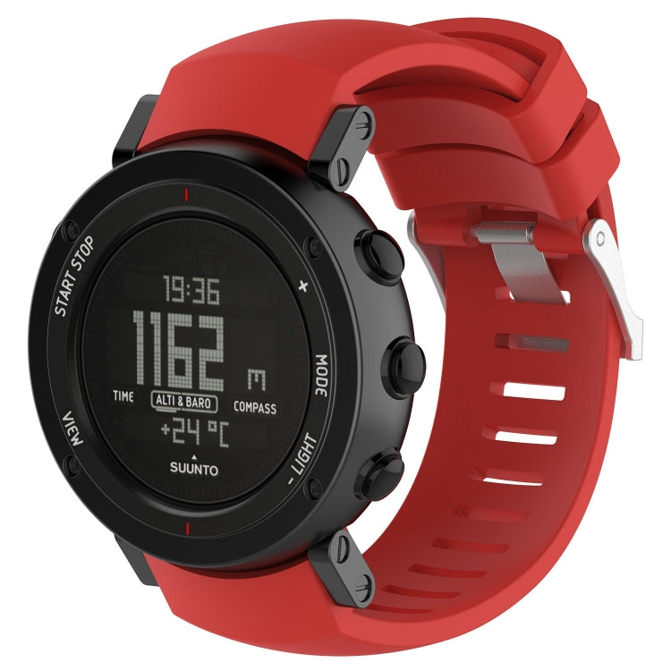 Bracelet de montre en silicone pour SUUNTO Core ALU Noir