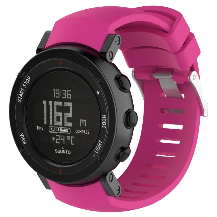 Bracelet de montre en silicone pour SUUNTO Core ALU Noir