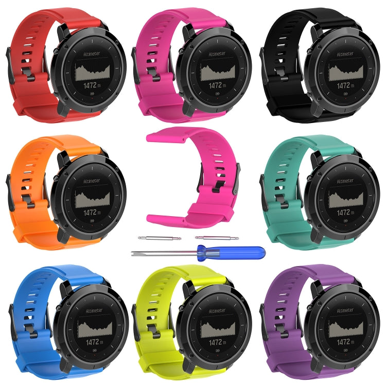 Bracelet de montre en silicone pour SUUNTO Traverse