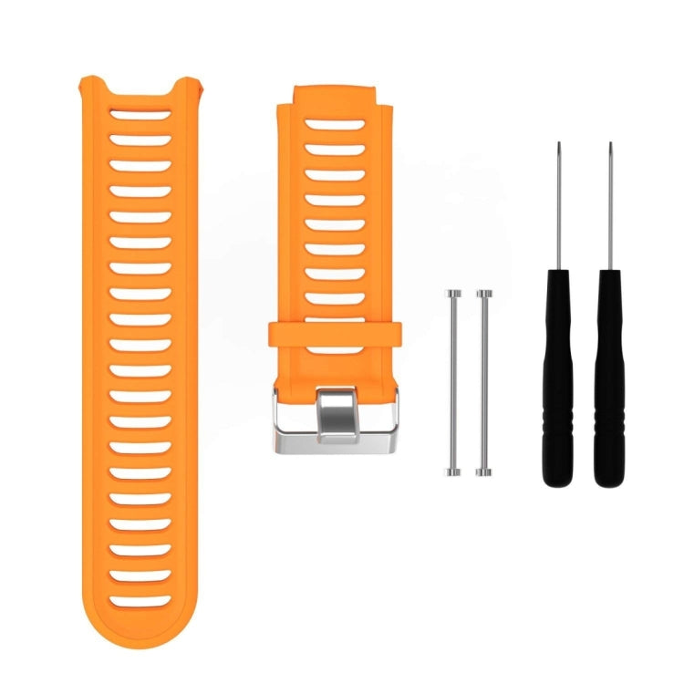 Bracelet de montre en silicone de couleur unie pour Garmin Forerunner 910XT