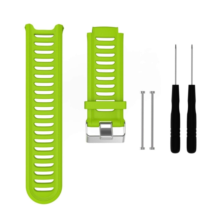 Bracelet de montre en silicone de couleur unie pour Garmin Forerunner 910XT