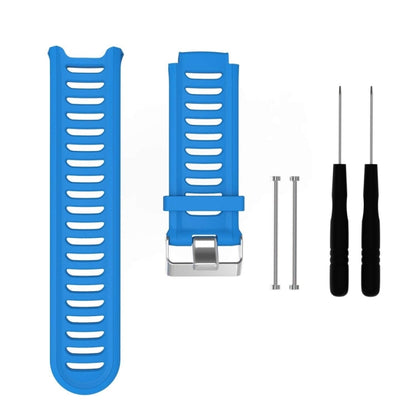Bracelet de montre en silicone de couleur unie pour Garmin Forerunner 910XT