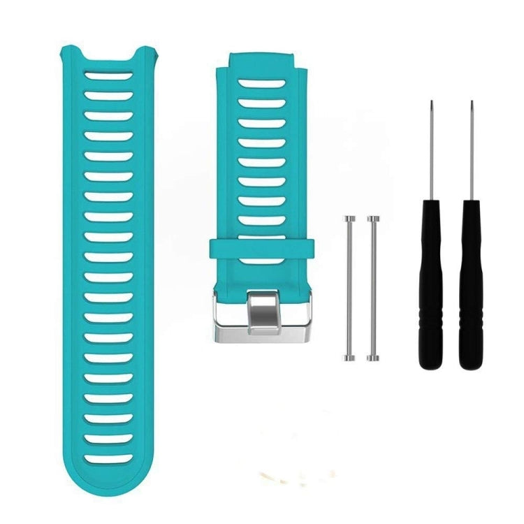 Bracelet de montre en silicone de couleur unie pour Garmin Forerunner 910XT