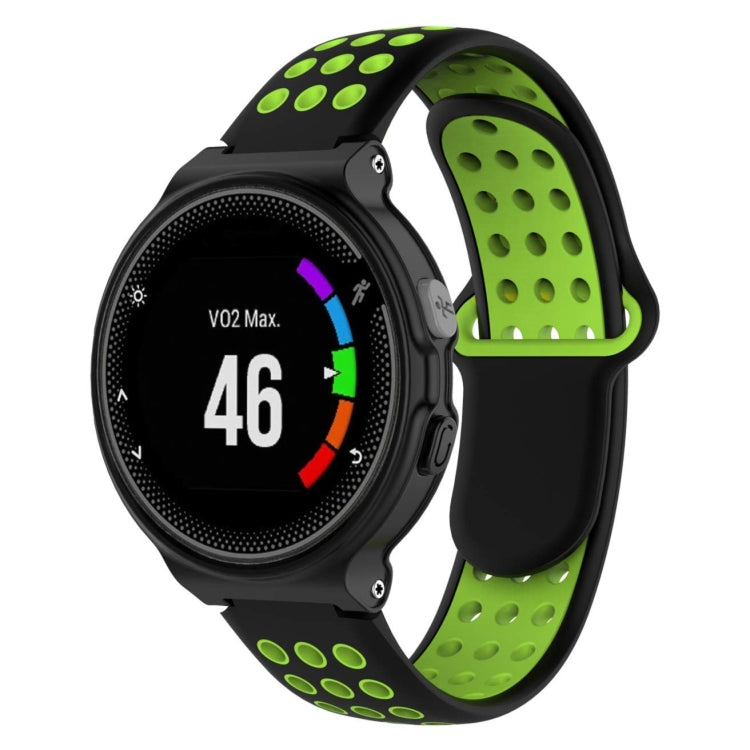Bracelet de montre sport en silicone double couleur pour Garmin Forerunner 220 / Approach S5 / S20