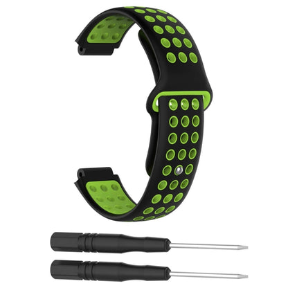 Bracelet de montre sport en silicone double couleur pour Garmin Forerunner 220 / Approach S5 / S20