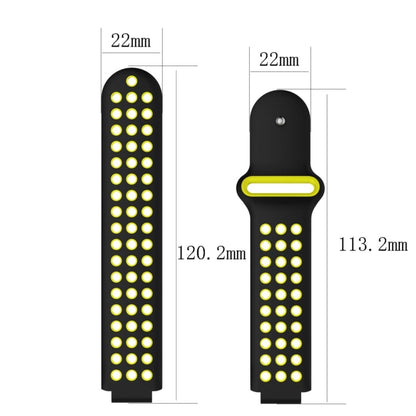 Bracelet de montre sport en silicone double couleur pour Garmin Forerunner 220 / Approach S5 / S20