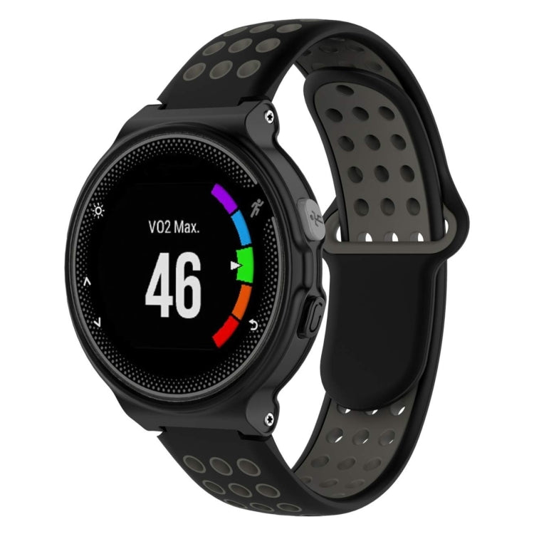 Bracelet de montre sport en silicone double couleur pour Garmin Forerunner 220 / Approach S5 / S20