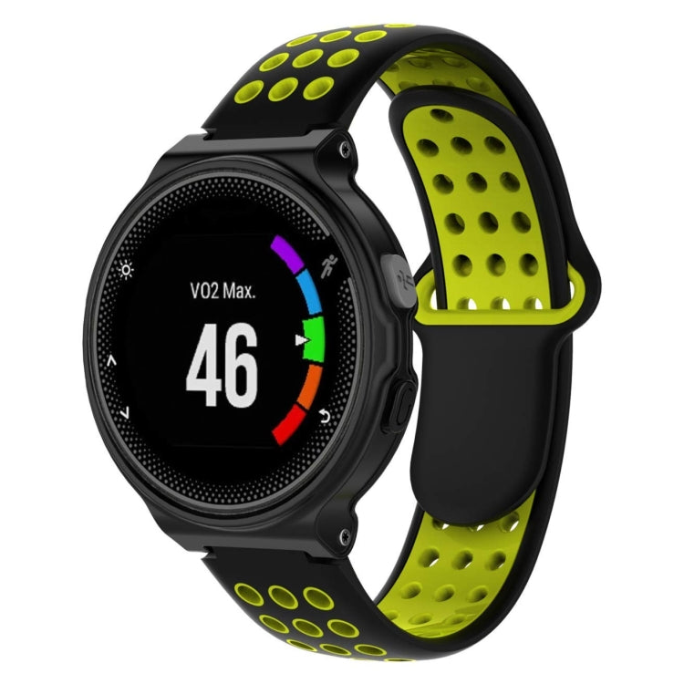 Bracelet de montre sport en silicone double couleur pour Garmin Forerunner 220 / Approach S5 / S20