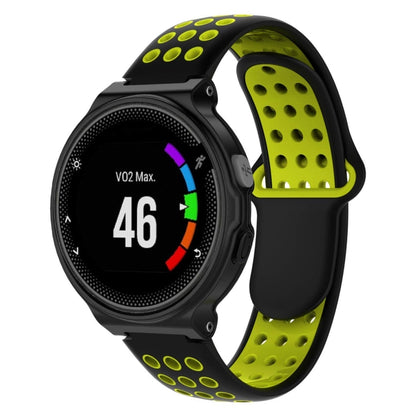 Bracelet de montre sport en silicone double couleur pour Garmin Forerunner 220 / Approach S5 / S20