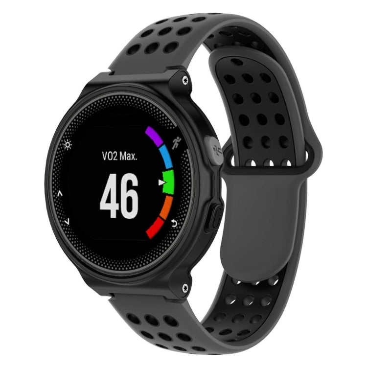 Bracelet de montre sport en silicone double couleur pour Garmin Forerunner 220 / Approach S5 / S20