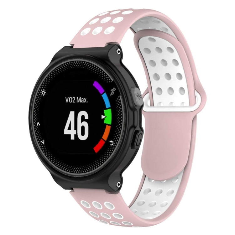 Bracelet de montre sport en silicone double couleur pour Garmin Forerunner 220 / Approach S5 / S20
