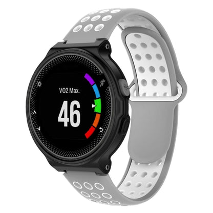 Bracelet de montre sport en silicone double couleur pour Garmin Forerunner 220 / Approach S5 / S20