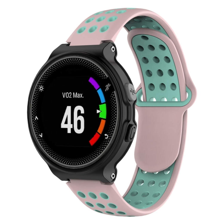Bracelet de montre sport en silicone double couleur pour Garmin Forerunner 220 / Approach S5 / S20