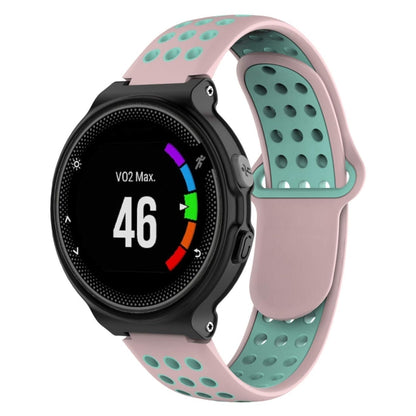 Bracelet de montre sport en silicone double couleur pour Garmin Forerunner 220 / Approach S5 / S20