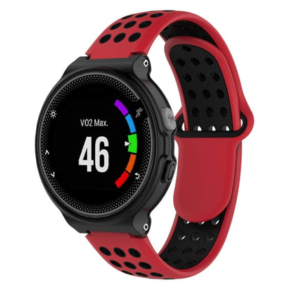 Bracelet de montre sport en silicone double couleur pour Garmin Forerunner 220 / Approach S5 / S20