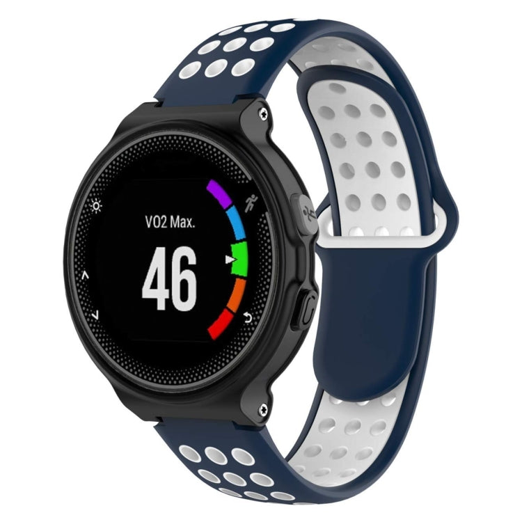 Bracelet de montre sport en silicone double couleur pour Garmin Forerunner 220 / Approach S5 / S20