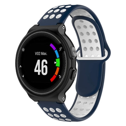 Bracelet de montre sport en silicone double couleur pour Garmin Forerunner 220 / Approach S5 / S20