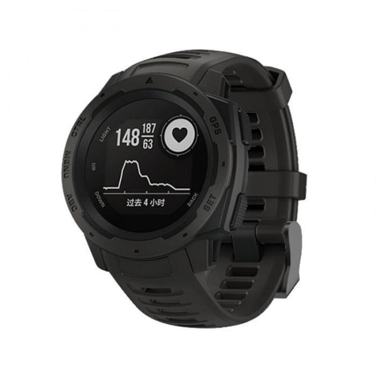 Bracelet de montre en silicone pour Garmin Instinct 22 mm, hôte non inclus