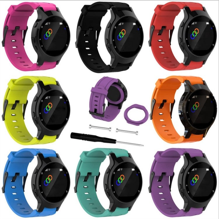 Bracelet de montre sport en silicone pour Garmin Forerunner 225
