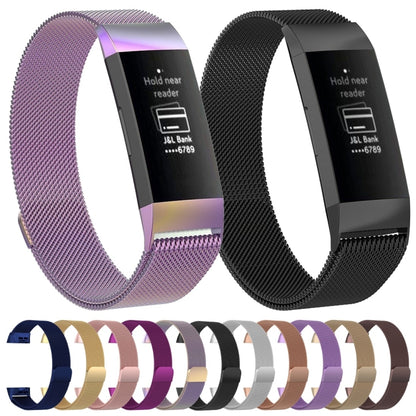 Bracelet de montre magnétique en acier inoxydable pour FITBIT Charge 3, taille: petit, 187x18 mm