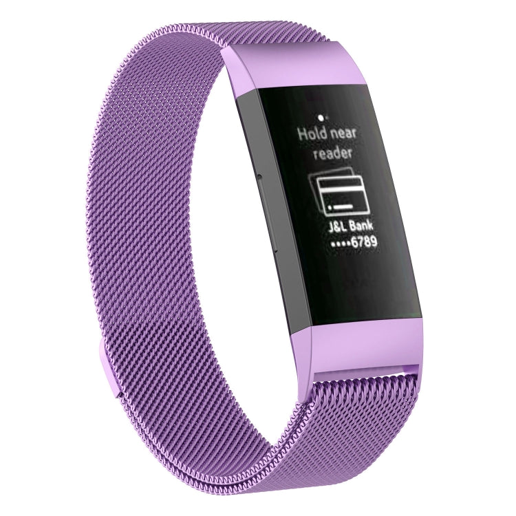Bracelet de montre magnétique en acier inoxydable pour FITBIT Charge 3, taille: grand, 217x18 mm