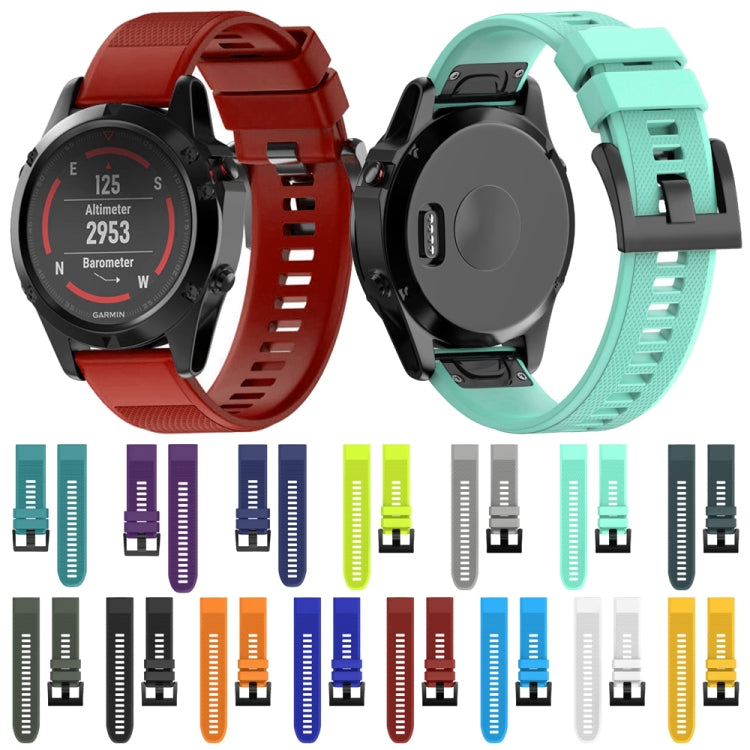 Bracelet de montre en silicone amovible rapide pour Fenix 5 22 mm