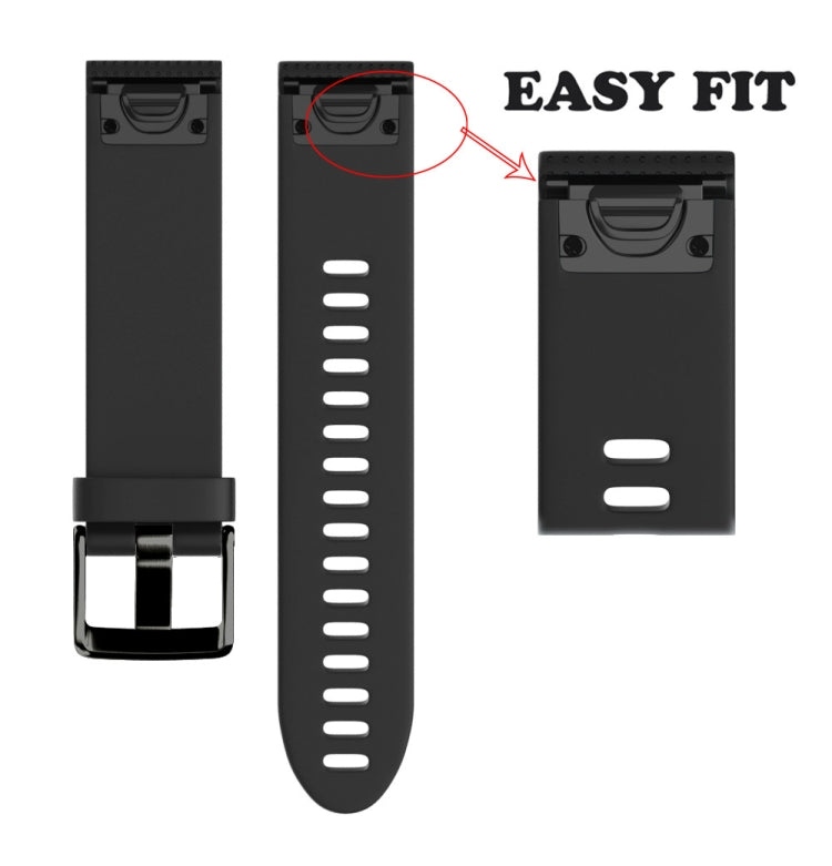 Bracelet de montre en silicone amovible rapide Fenix 5S 20 mm
