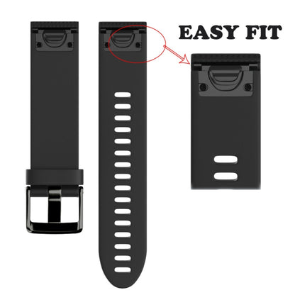 Bracelet de montre en silicone amovible rapide Fenix 5S 20 mm