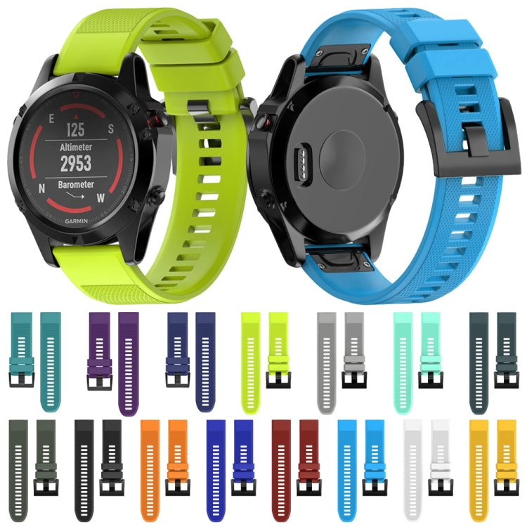 Bracelet de montre en silicone amovible rapide pour Fenix 5X 26 mm, For Fenix 5X 26mm