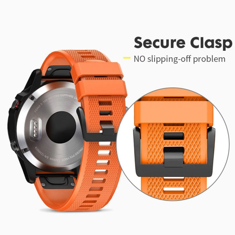 Bracelet de montre en silicone amovible rapide pour Fenix 5X 26 mm, For Fenix 5X 26mm