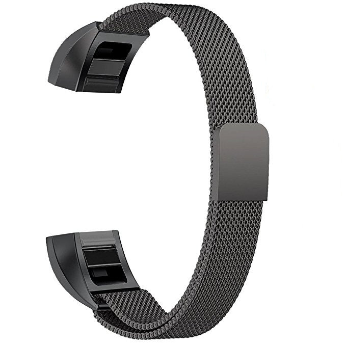 Bracelet de montre magnétique en acier inoxydable pour FITBIT Alta, taille : grand, 170-236 mm