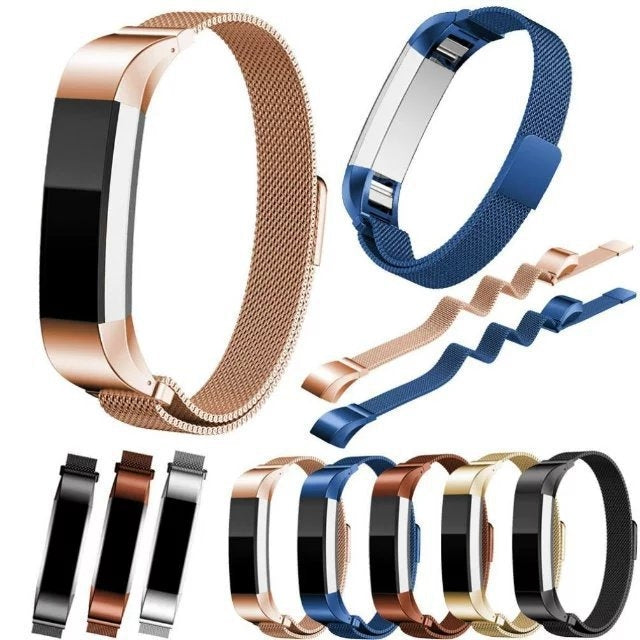 Bracelet de montre magnétique en acier inoxydable pour FITBIT Alta, taille : grand, 170-236 mm