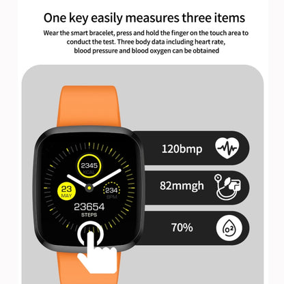 P3 1,3 pouces IPS couleur écran IP68 étanche bracelet de montre intelligente, rappel de message de soutien/moniteur de fréquence cardiaque/surveillance de l'oxygène dans le sang/surveillance de la pression artérielle/surveillance du sommeil