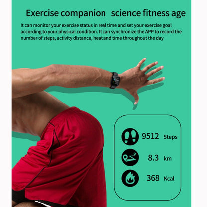 P3 1,3 pouces IPS couleur écran IP68 étanche bracelet de montre intelligente, rappel de message de soutien/moniteur de fréquence cardiaque/surveillance de l'oxygène dans le sang/surveillance de la pression artérielle/surveillance du sommeil