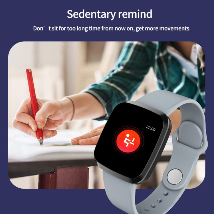 P3 1,3 pouces IPS couleur écran IP68 étanche bracelet de montre intelligente, rappel de message de soutien/moniteur de fréquence cardiaque/surveillance de l'oxygène dans le sang/surveillance de la pression artérielle/surveillance du sommeil