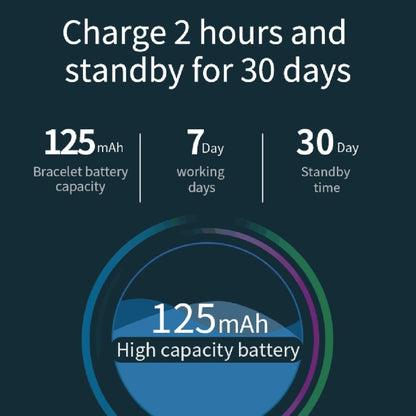 X1 1,08 pouces écran couleur IP67 bracelet de montre intelligente étanche, rappel de message de soutien/moniteur de fréquence cardiaque/surveillance de l'oxygène dans le sang/surveillance de la pression artérielle/surveillance du sommeil