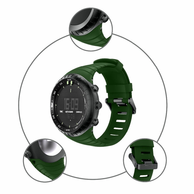 Bracelet de montre en silicone pour montre intelligente pour Suunto Core