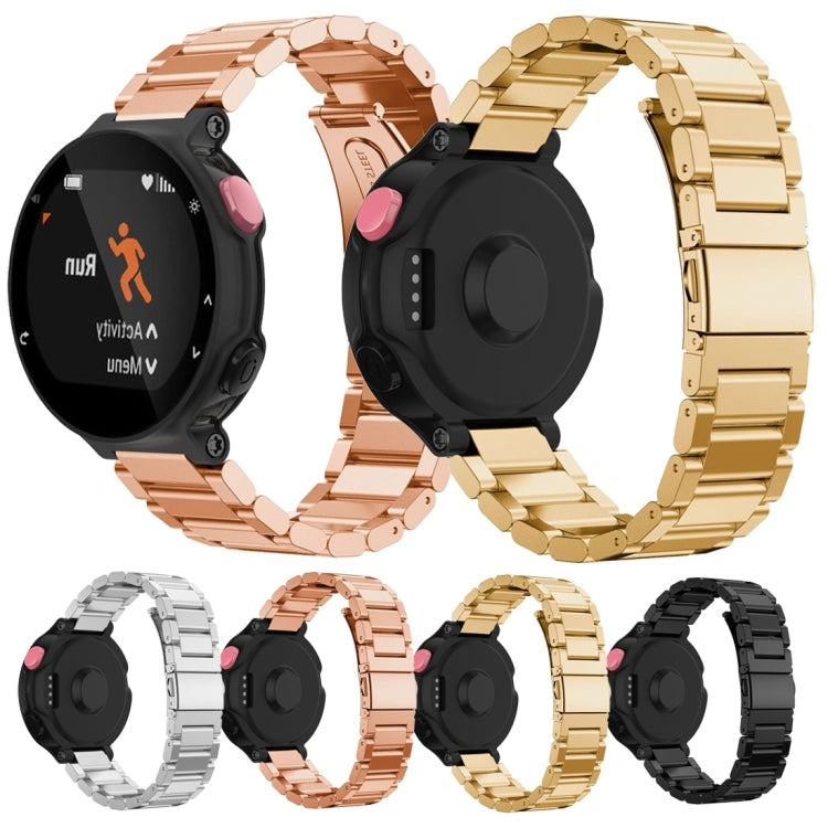 Montre intelligente universelle à trois bandes d'acier, bracelet de montre pour Garmin Forerunner 220/230/235/630/620/735