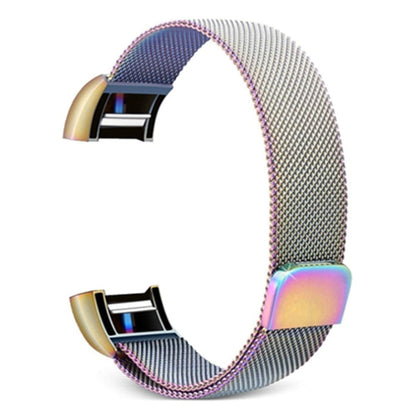 Bracelet de montre intelligent en acier inoxydable pour FITBIT Charge 2, taille : S, Size: S