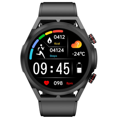 ET310 1,39 pouces IPS écran IP67 montre intelligente bande de silicone étanche, prise en charge de la surveillance de la température corporelle/ECG, ET310