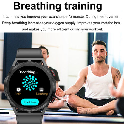ET310 1,39 pouces IPS écran IP67 montre intelligente bande de silicone étanche, prise en charge de la surveillance de la température corporelle/ECG, ET310