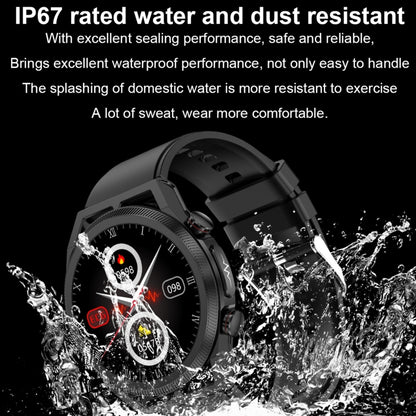 ET310 1,39 pouces IPS écran IP67 montre intelligente bande de silicone étanche, prise en charge de la surveillance de la température corporelle/ECG, ET310