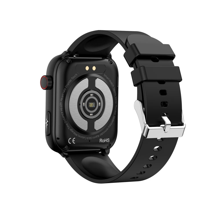 ET210 1,91 pouces IPS écran IP67 montre intelligente bande de silicone étanche, prise en charge de la surveillance de la température corporelle/ECG, ET210