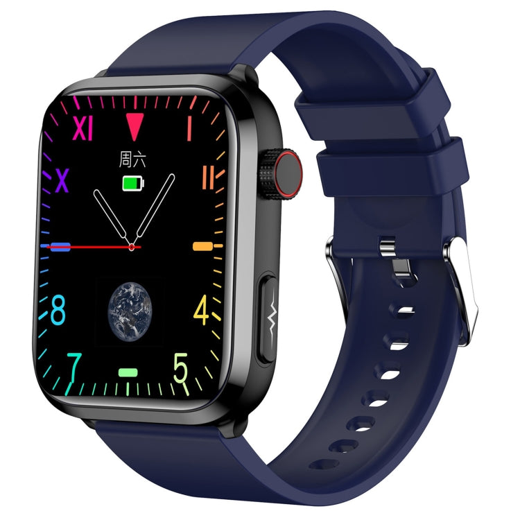 ET210 1,91 pouces IPS écran IP67 montre intelligente bande de silicone étanche, prise en charge de la surveillance de la température corporelle/ECG, ET210