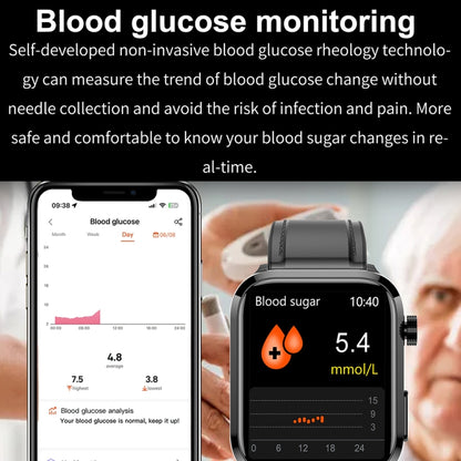 ET210 1,91 pouces IPS écran IP67 montre intelligente bande de silicone étanche, prise en charge de la surveillance de la température corporelle/ECG, ET210