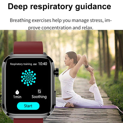 ET210 1,91 pouces IPS écran IP67 montre intelligente bande de silicone étanche, prise en charge de la surveillance de la température corporelle/ECG, ET210