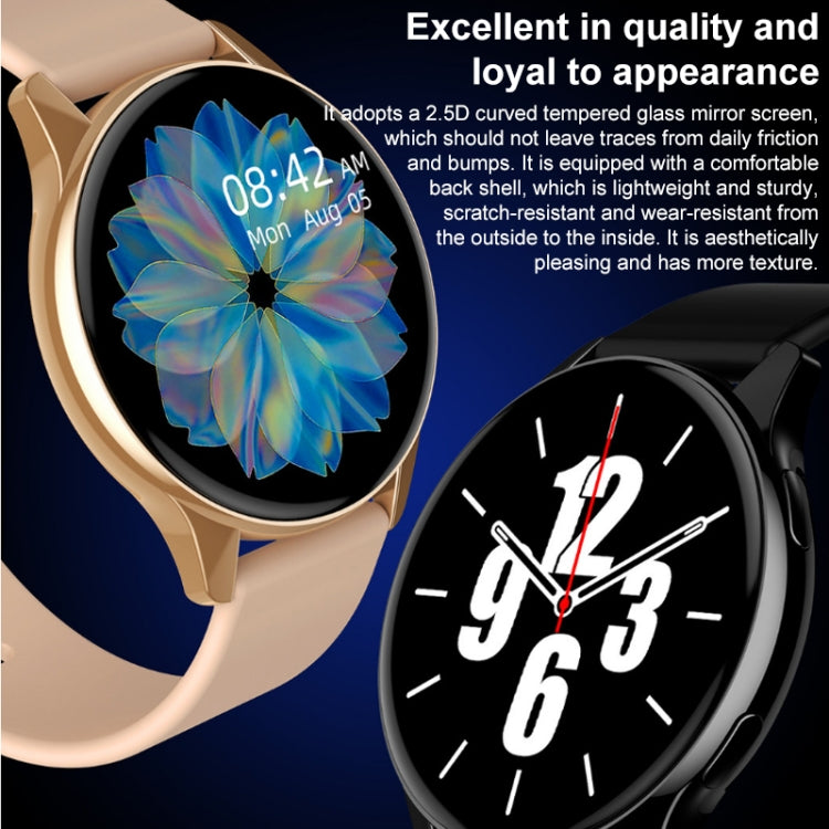 Lokmat T2 Pro 1,28 pouces IPS écran tactile montre intelligente étanche, prise en charge du moniteur de fréquence cardiaque/tension artérielle