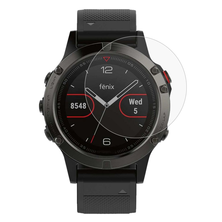 ENKAY Hat-Prince pour montre intelligente Garmin Fenix 5, 0.2mm, dureté de Surface 9H, Film d'écran en verre trempé antidéflagrant 2.15D, 2 pièces