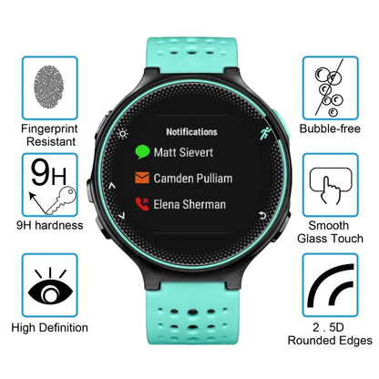 ENKAY Hat-Prince pour montre intelligente Garmin Forerunner 235 0,2 mm 9H Dureté de surface 2,15D Film d'écran en verre trempé antidéflagrant 2 pièces